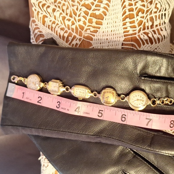 Elegant vintage timepiece watches recreated into a whimsical bracelet. - Picture 2 of 10